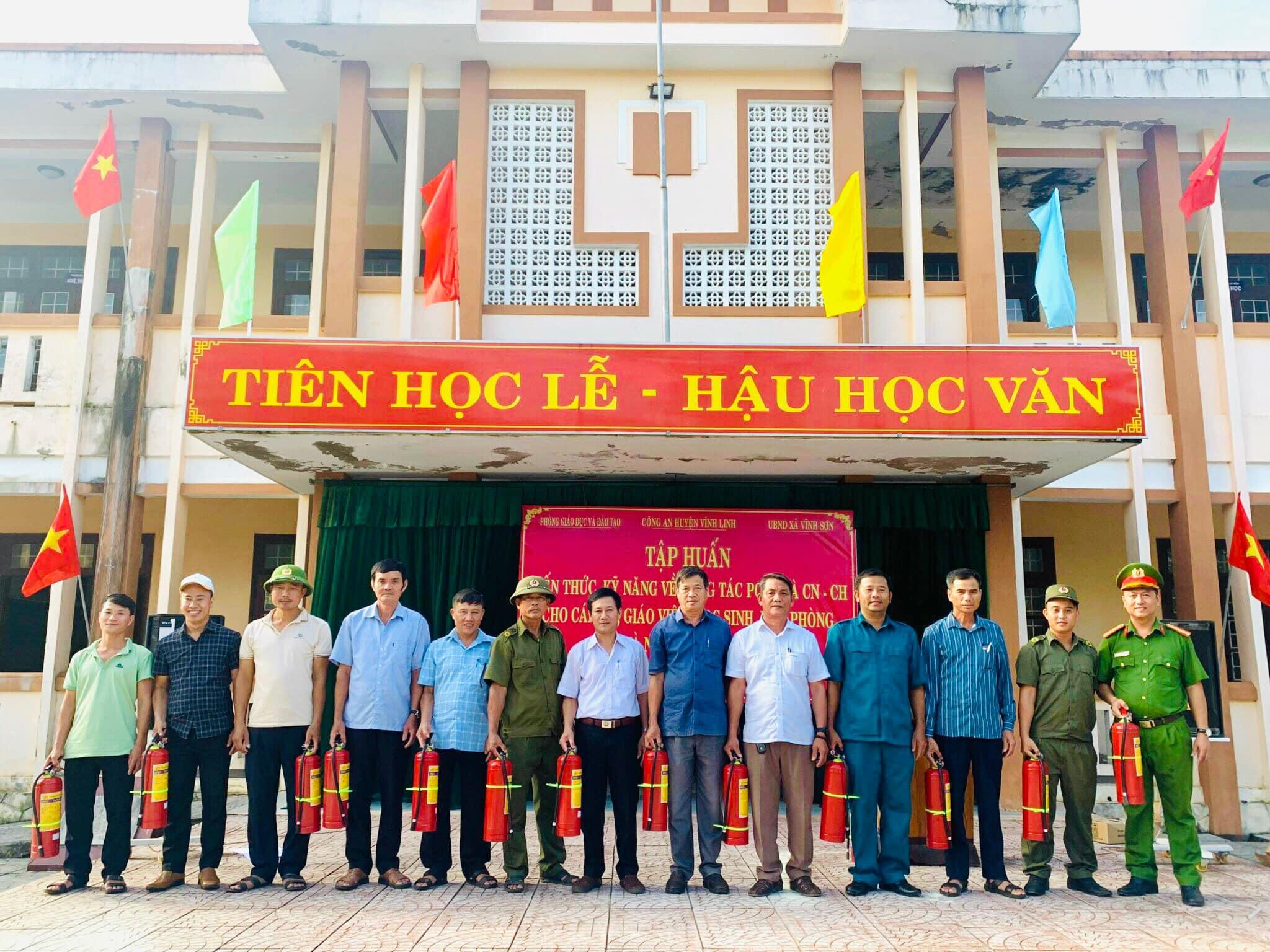 Xã Vĩnh Sơn tổ chức tập huấn phòng cháy chữa cháy